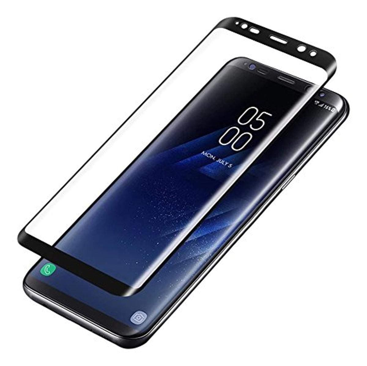 Curmax rgy-fshfgh Galaxy S8 Screen Protector[2-Pack] [3D Curved Edge] 100% Full Screen Coverage[Case Friendly] Ultra HD [Anti-Fingerprint] [Anti-scratch] with Updated Design Soft PET Material for Galaxy S8 Phone Film