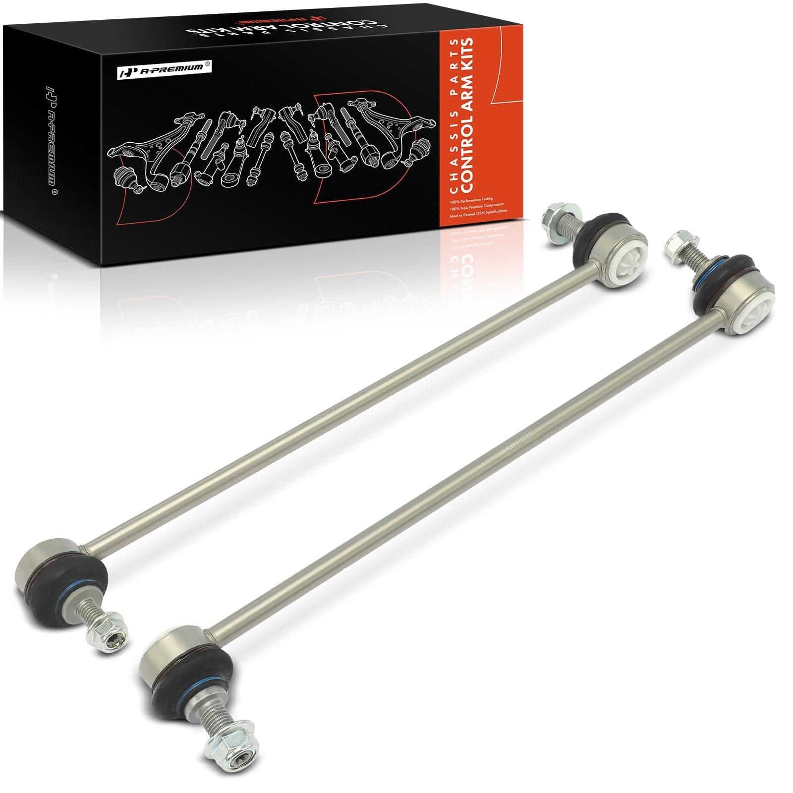 A-Premium 2 x Front Sway Bar Links Stabilizer Bar Links, Compatible with Volvo XC90 2003-2014, S60 2001-2009, XC70 2003-2007, S80 1999-2006, V70 2001-2007, Replace # K80501 30714685