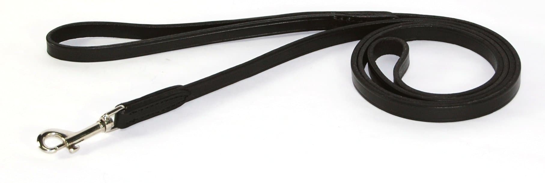 Hamilton 1/2" x 6' Black Leather Training Dog Lead
