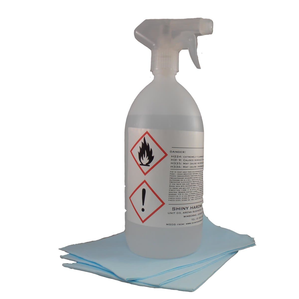 SHL 1 Litre (1000ml) M.E.K (MEK) 99.9%, TRIGGER SPRAY and CLOTH