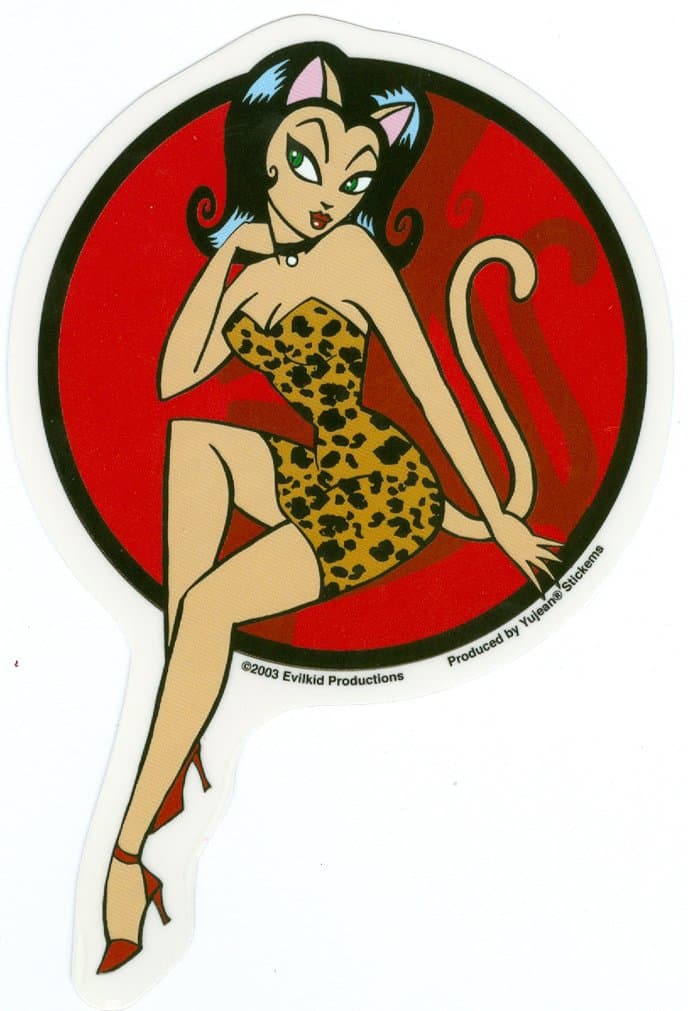 Evilkid Productions - Leopard Kitten - Sticker / Decal