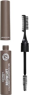 GOSH Brow Lift Lamination Eyebrow Gel with Colour, vegan I Fixing Gel for fast flawless brow styling, with salon effect I perfume-free and long-lasting I suitable for allergy sufferers I Grey-Brown