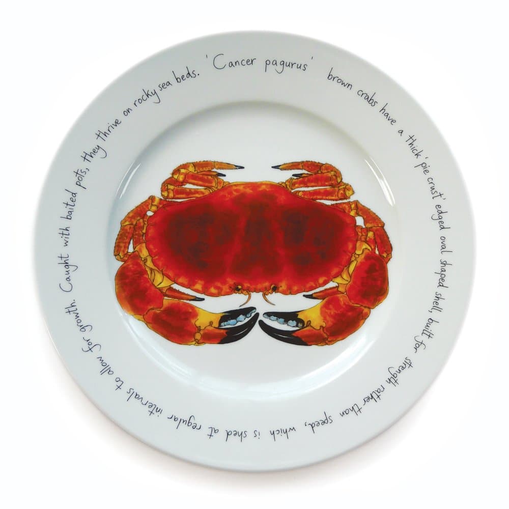 Jersey Pottery Large Presentation Plate - Crab