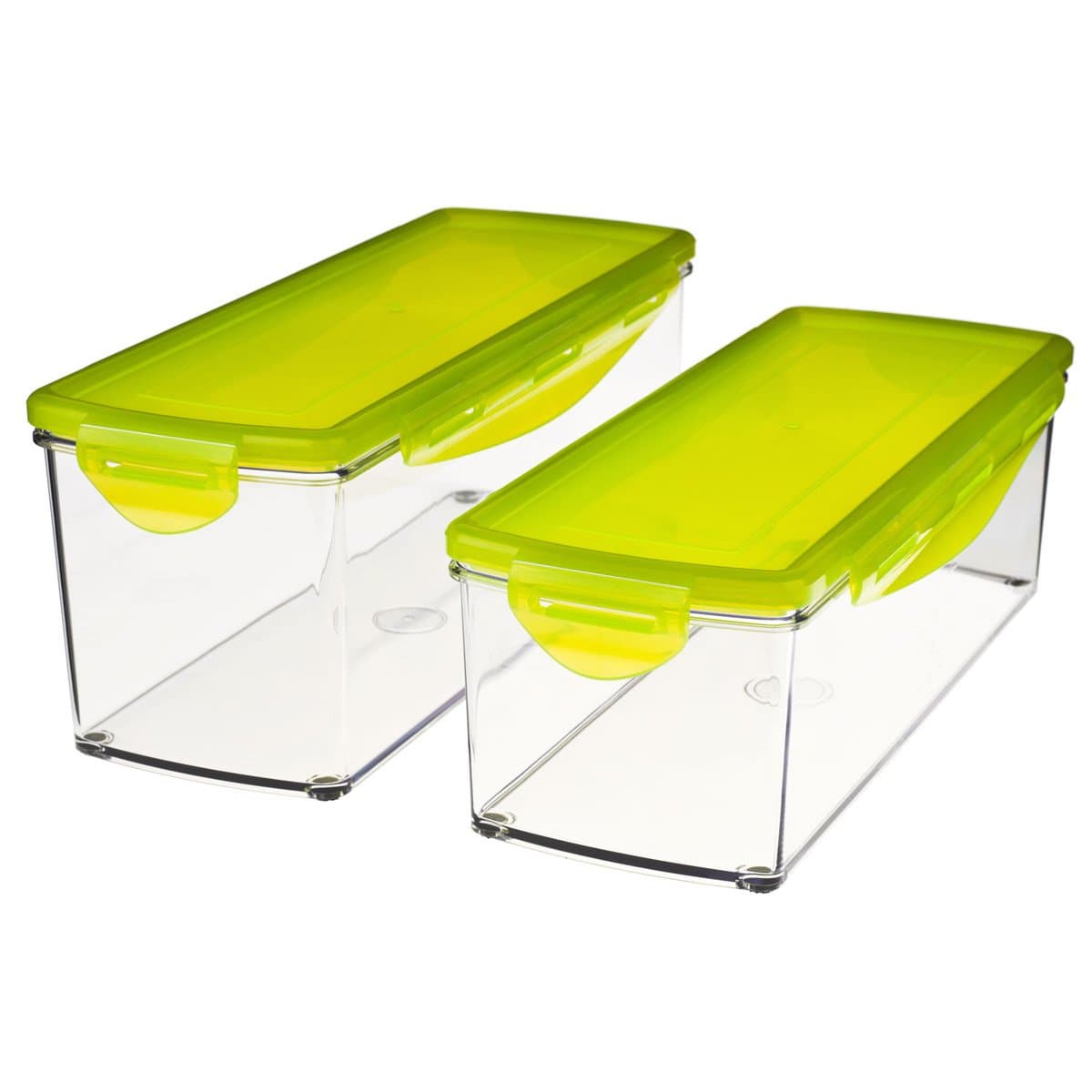 Nicer Dicer Plus: Storage Containers with Locking Stay-fresh Lids (Set of 2)