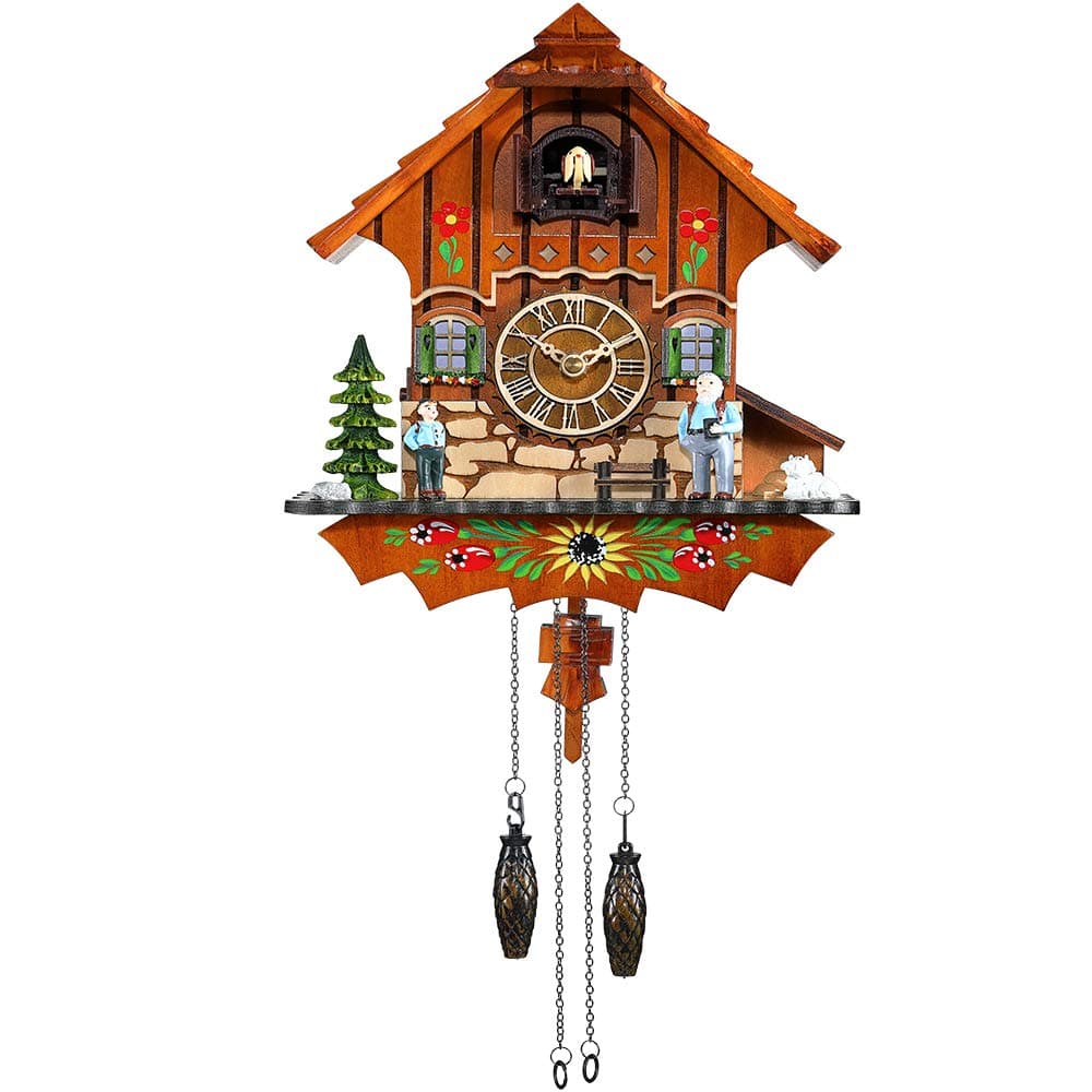 Kintrot Cuckoo Clock Black Forest Antique Clock Quartz Pendulum Wall Clock Home Decor.