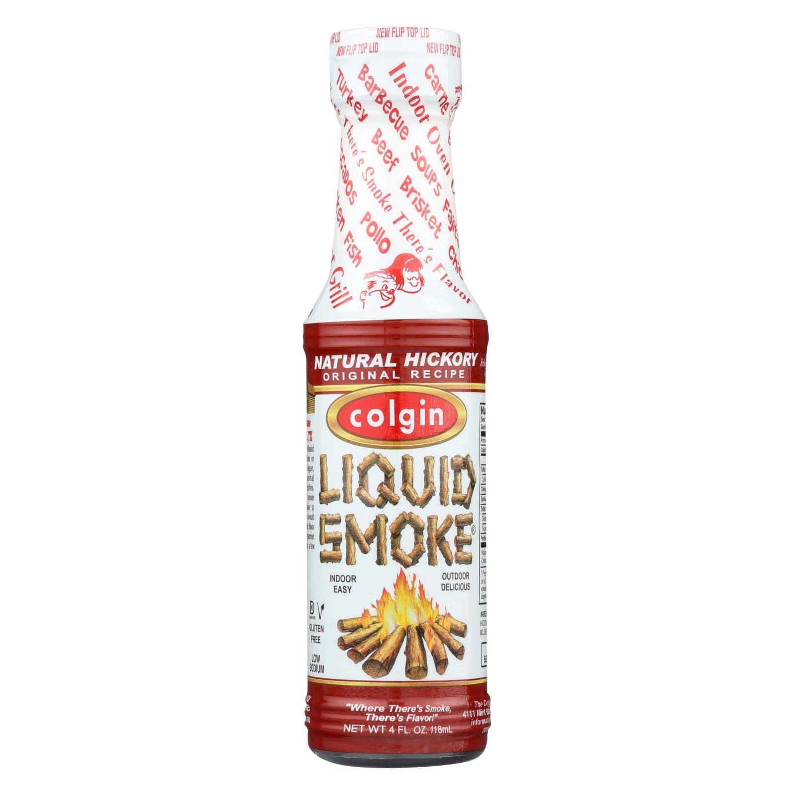 COLGIN LIQUID SMOKE NATURAL HICKORY FLAVOUR 1 x 118 ml BOTTLE AMERICAN IMPORT