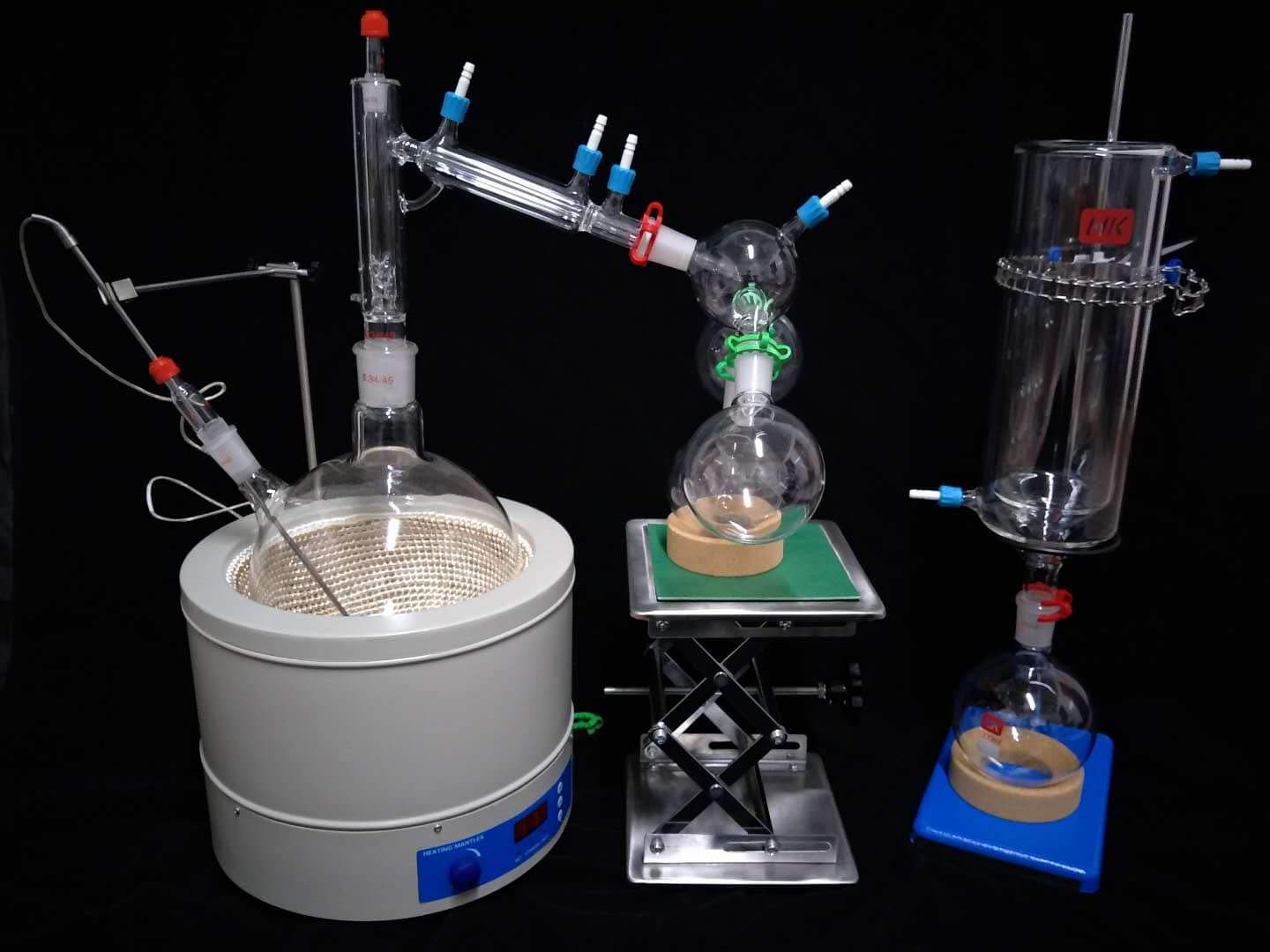5000Ml, Laboratory Glassware Boro3.3 Glass Short Path Distillation Kit with Cold Trap