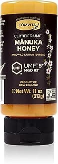 Comvita Manuka Honey UMF 5+ (MGO 83+) - Raw Manuka Honey New Zealand, Pure & Unpasteurized, Superfood for Immune Health, Use in Tea, Wild, Monofloral, Non-GMO - Squeeze Bottle, 312g (11 oz)