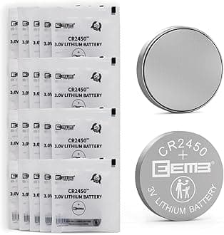 EEMB CR2450 Battery 20-Pack CR2450 3V Lithium Coin Cell Battery Long-Lasting 650mAh Batteries with Leak-Proof Design, for Remote Controls, Car Key Fobs, Watches, Flameless Candles & Smart Devices