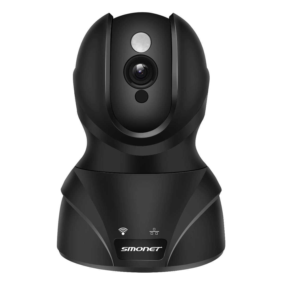 SMONET IP Camera, HD Wireless Security Camera Wifi Surveillance Video Recorder With Two Way Audio Night Vision For Pet Monitor, Nanny Camera, Baby Monitor (720P-Black)