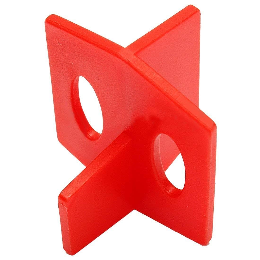 Fliyeong Premium Quality 50pcs 2mm Tile Leveling System 3 Side Tile Spacer - Cross And T Wall Floor, Red Single 3.5 * 2.8cm