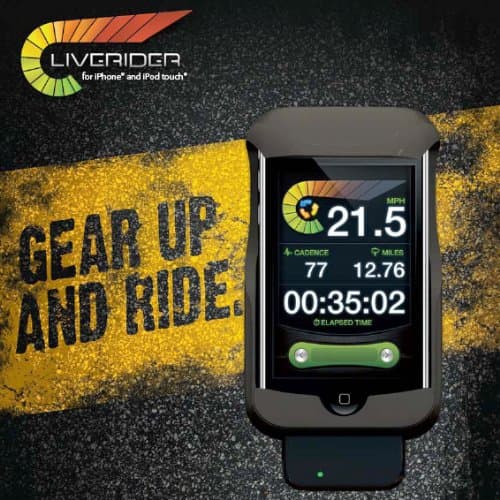 New Potato Technologies LiveRider Cycling Computer for iPhone/iPod Touch Retail Packaging - Black