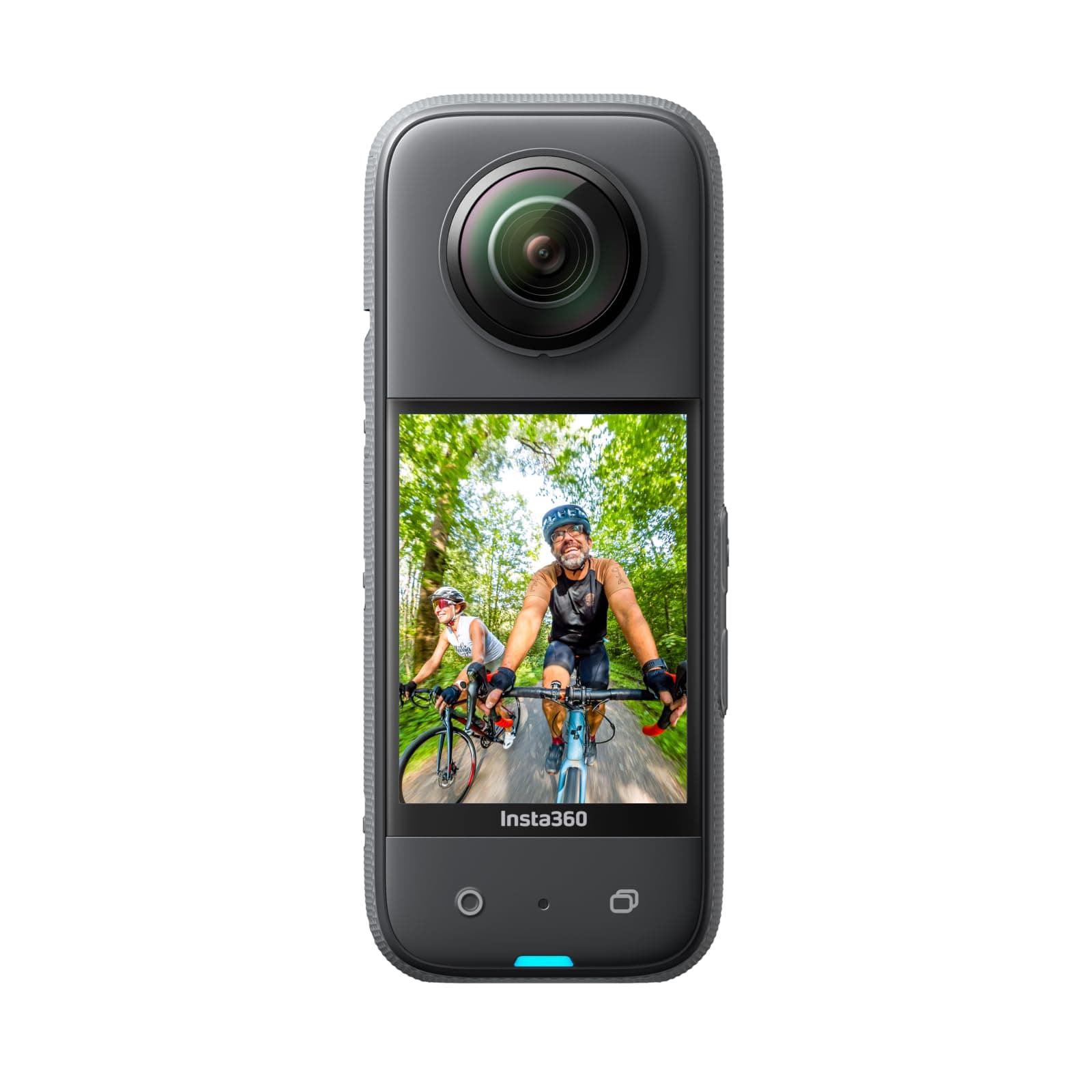 Insta360 X3 Waterproof 360° Action Camera with 48MP 1/2" Sensors, 5.7K 360° Active HDR Videos, 72MP 360° Photos, 4K Single Lens, Stabilization, 2.29" Touch Screen, with Official Sticker Set