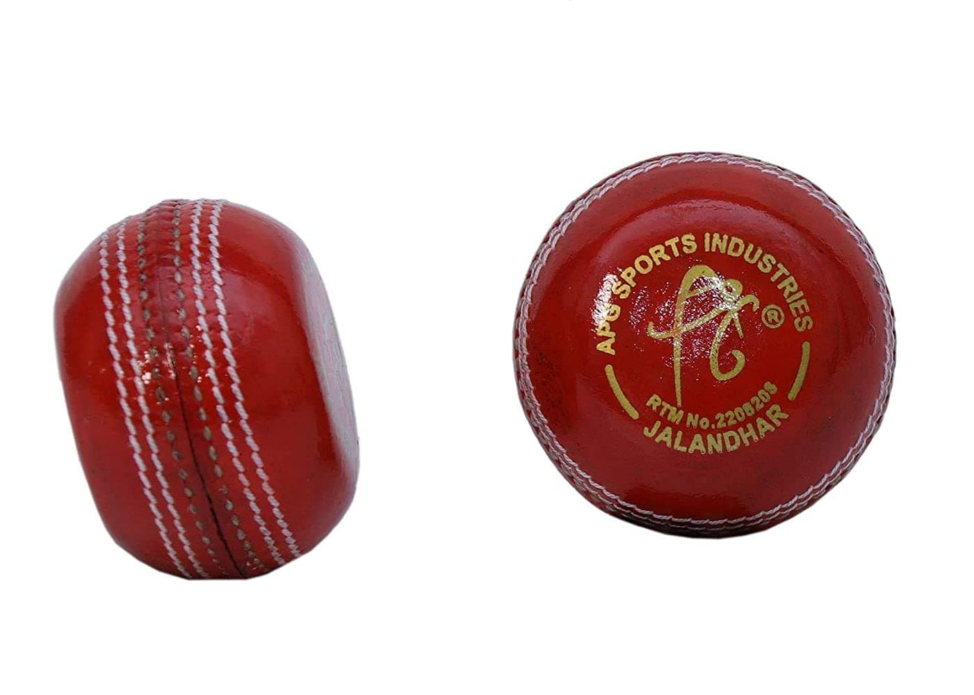 APG Leather Flat Cricket Ball (Red) Standard Size