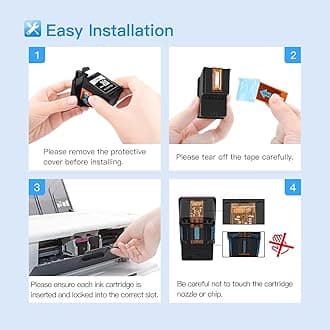 LxTek 304XL Ink Cartridges for HP 304 304XL Ink Cartridges for HP Envy 5010 5020 5030 5032 Deskjet 2620 2622 2630 2632 2633 2634 3720 3730 3733 3735 3750 3760 3762 3764 (1 Black, 1 Colour)