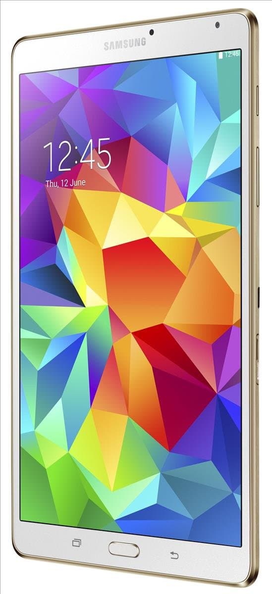 Samsung Galaxy Tab S 8.4-inch Tablet (White) - (ARM Exynos 5 Octa-Core 1.9GHz, 3GB RAM, 16GB Storage, Wi-Fi, Android 4.4)