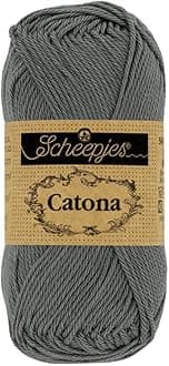 Scheepjes - Scheepjes Catona 501 Anthracite Yarn - 1x25g