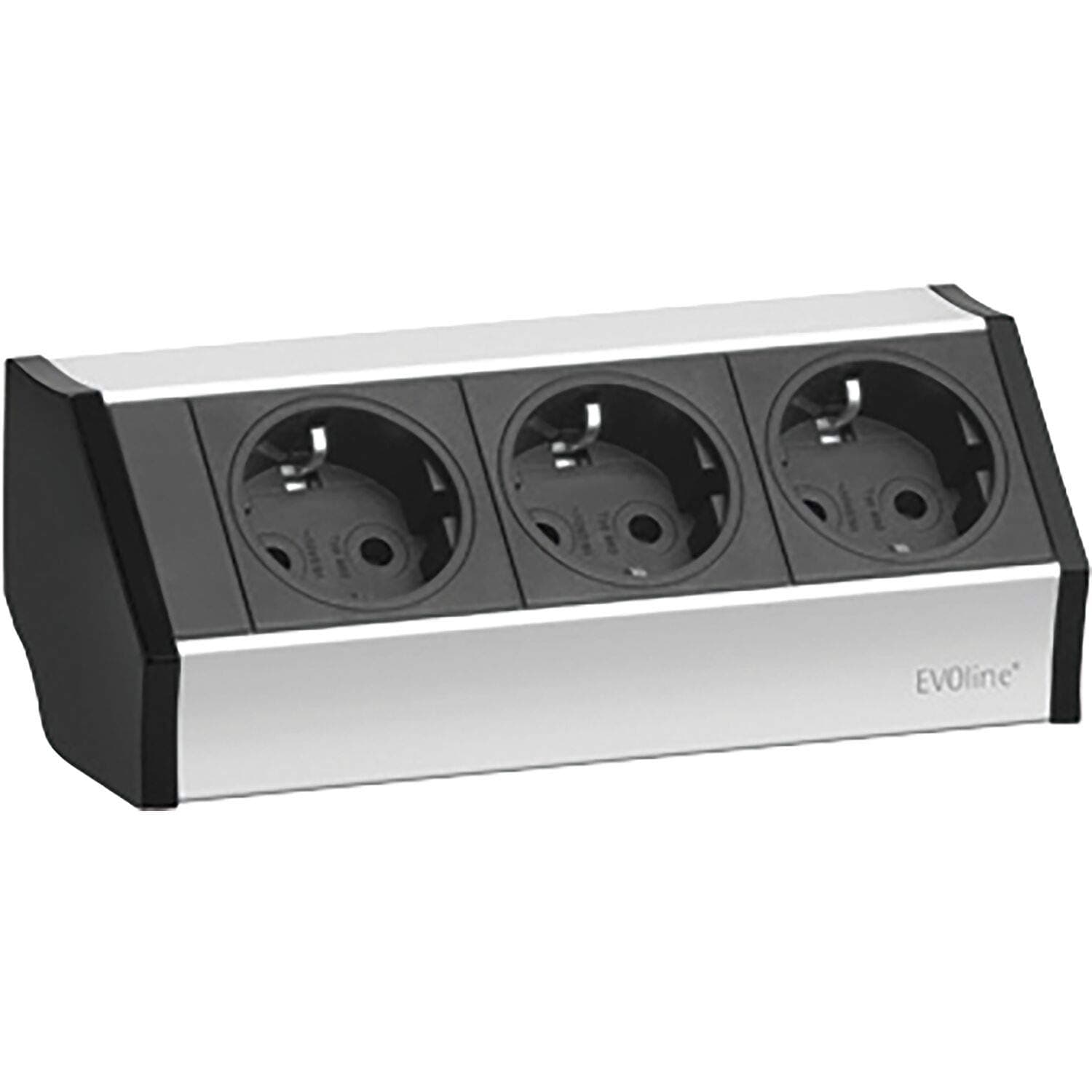 Schulte936.00.013 Evoline V Dock End Caps Black Includes Retaining Frame 100 mm