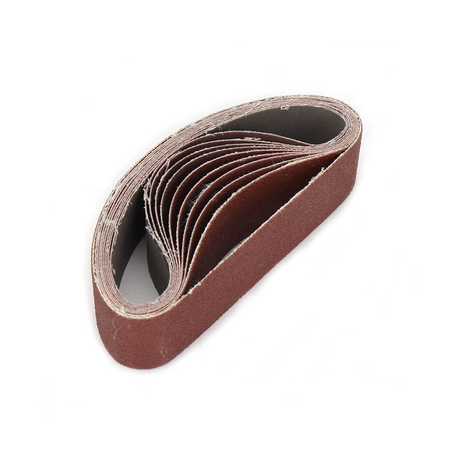 Multifunctional Mini Belt Sander Sharpener Electric Belt Sander Home DIY Polishing Sanding Machine (Color : 10pcs belts, Size : 1)