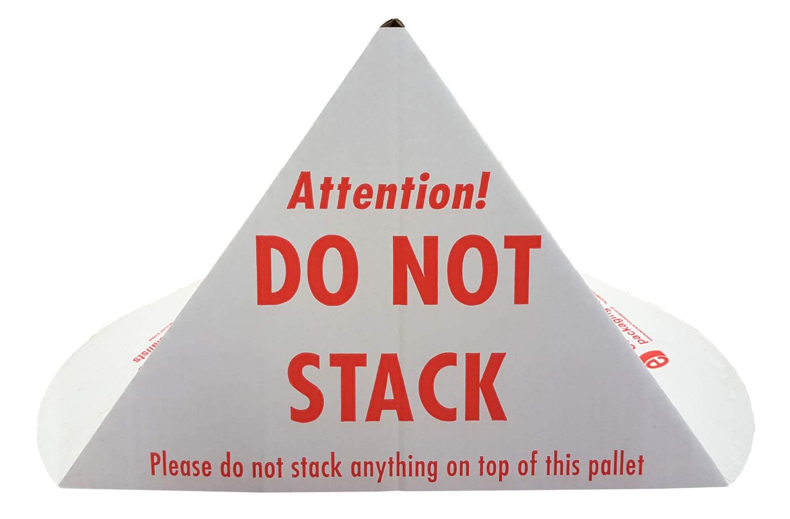 Printed Cardboard Pallet Do Not Stack Cones Warning Triangles Pack of 5