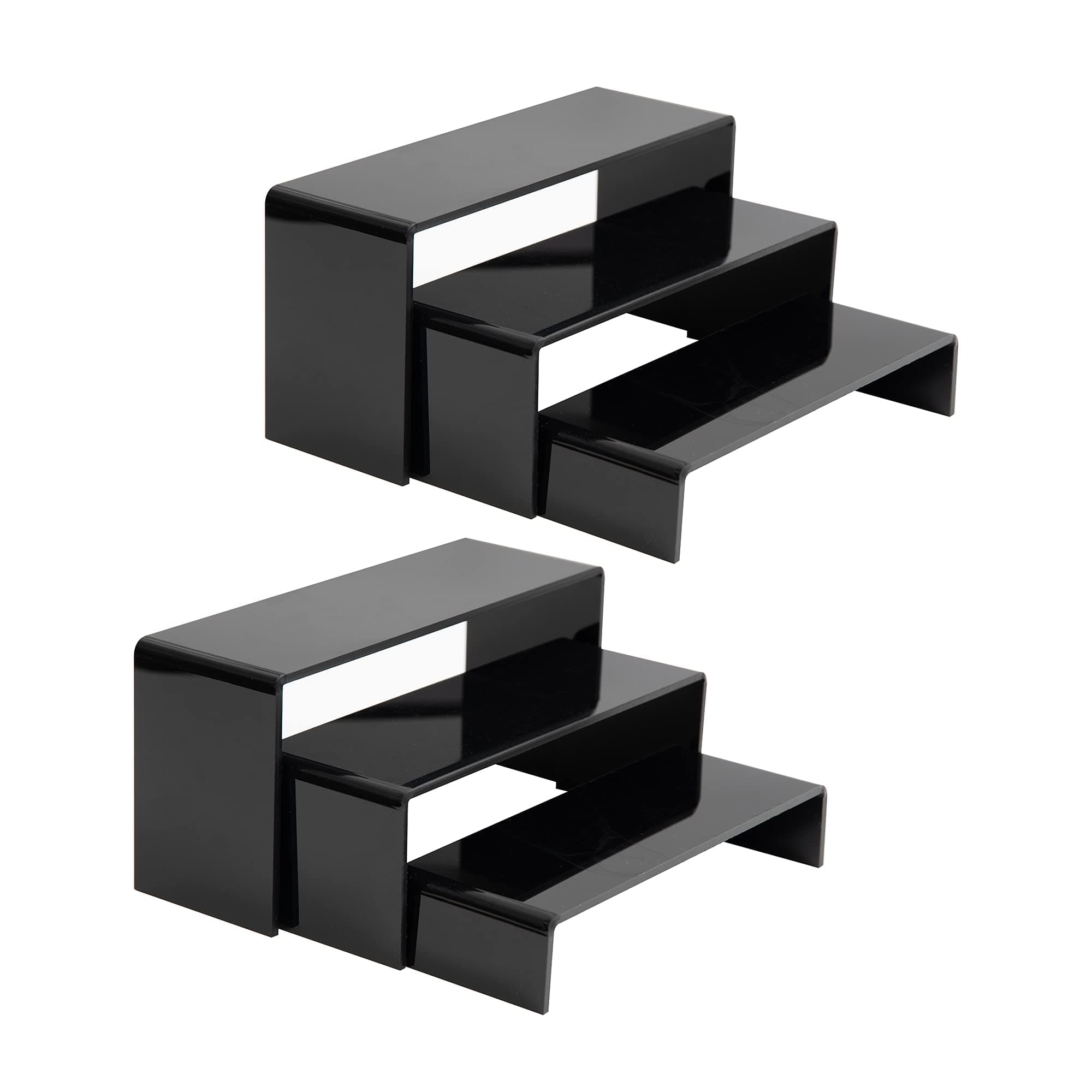 6 Pack Black Acrylic Shoe Risers