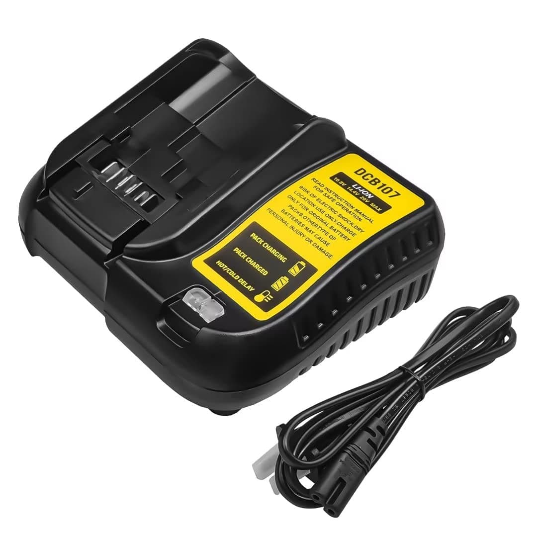 OHYES BAT Replacement for Dewalt DCB107 10.8V-20V Max Lithium Charger Compatible with Dewalt DCB120 DCB127 DCB207 DCB206 DCB204 DCB200-2 DCB200 DCB180