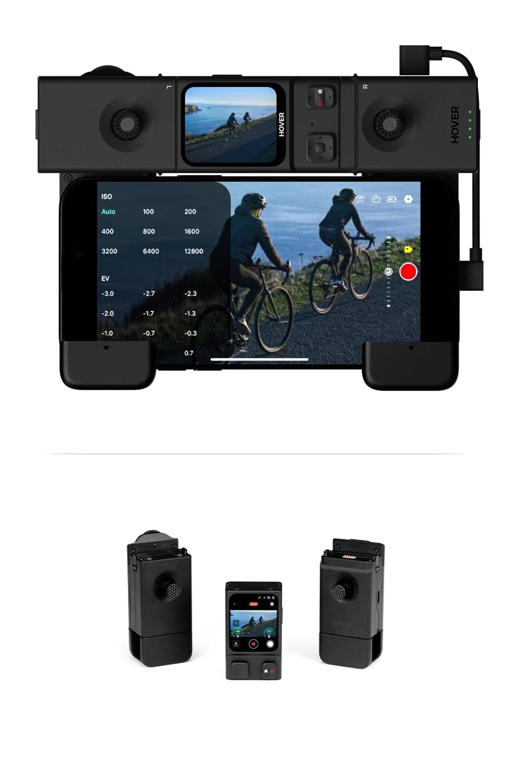 Beacon & Joystick Set – Lightweight Motion Controller with Real-Time Display and Safe Flight Features for Cycling, Travel, and Outdoor Filming