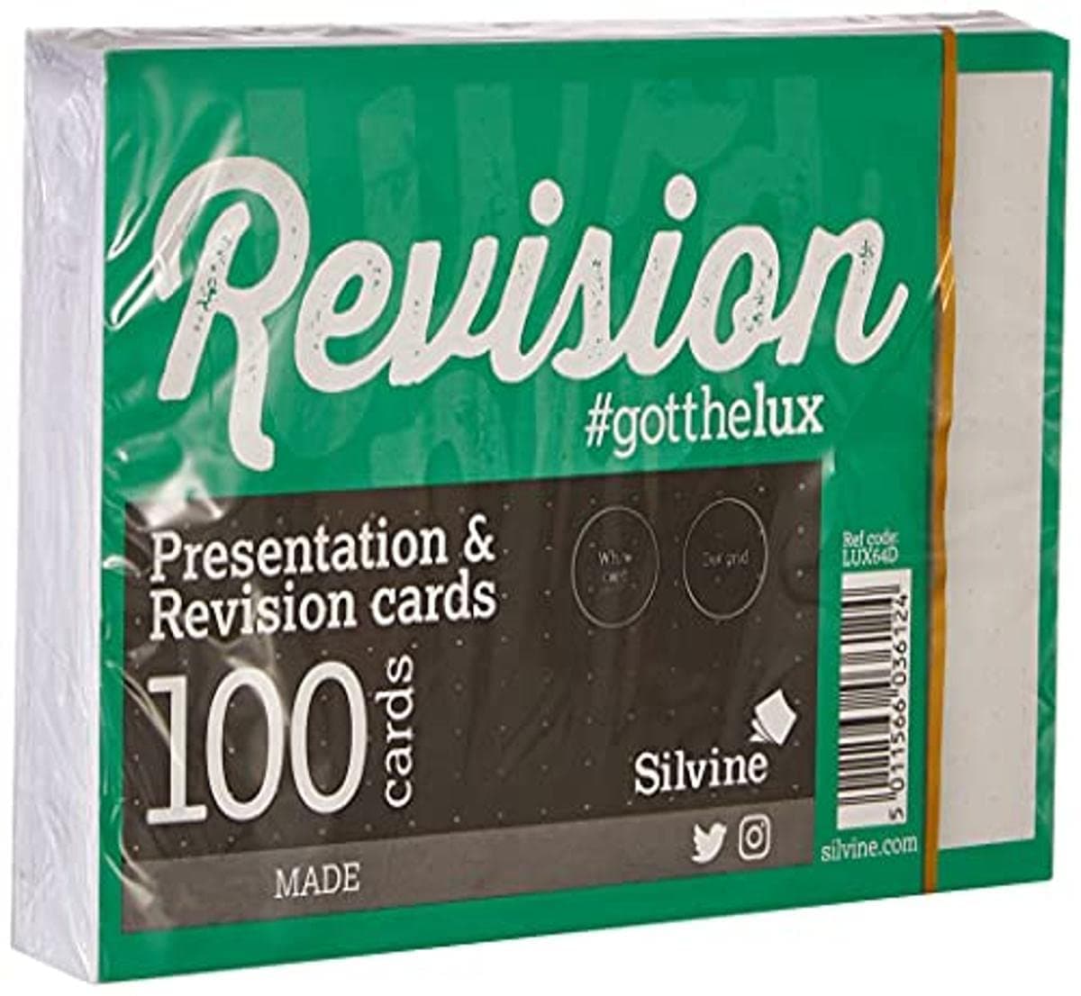 Luxpad A6 5mm Dot Grid Revision & Presentation Cards - White. 100 Cards Per Pad (6x4")