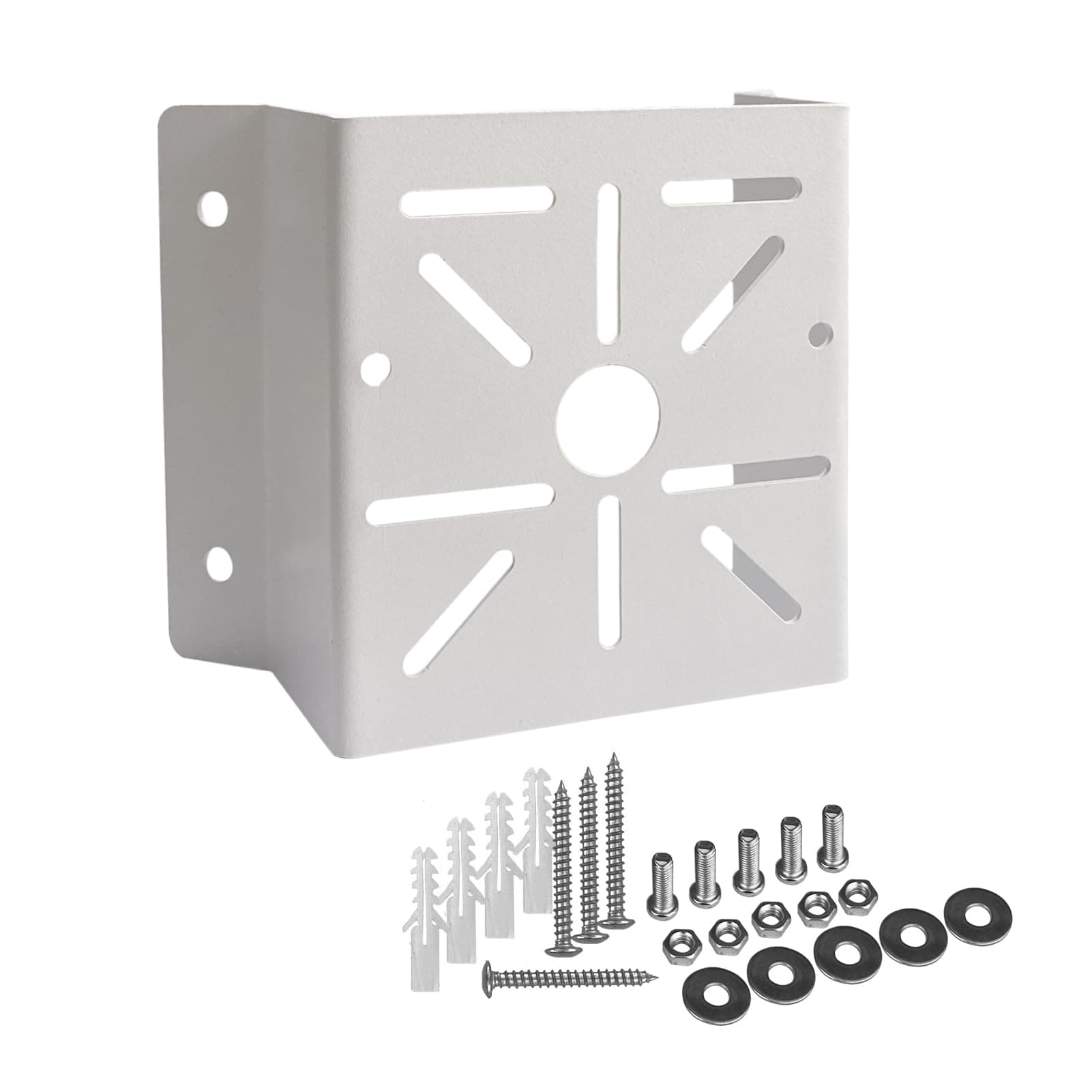 WiTi Universal Corner Mount for Security Camera, Solid Metal Mounting Corner Bracket for Wall Mount Corner, Suitable for CCTV Cameras LED Wall/Stage Lights, Solar Panels