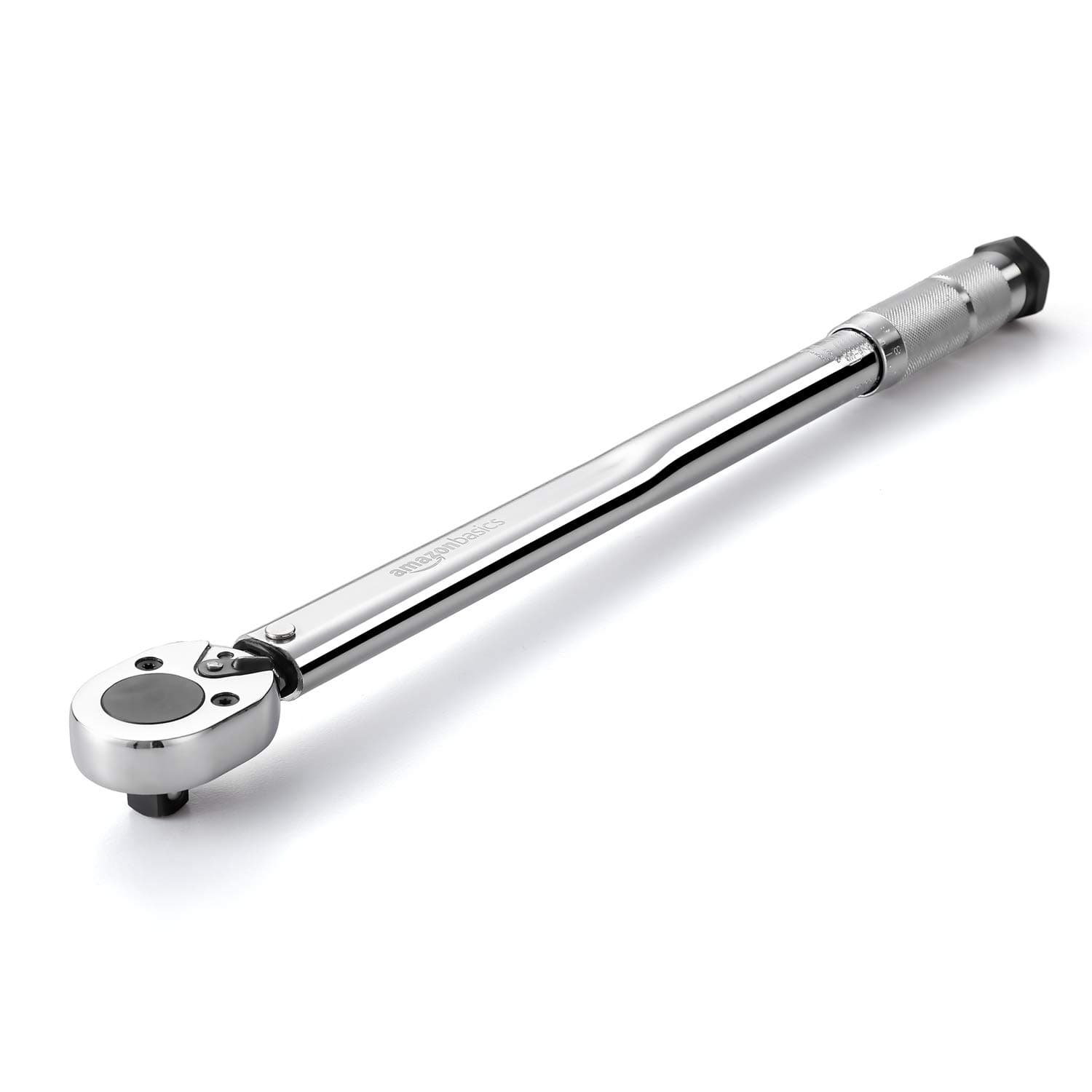 Amazon Basics 1/2 Inch Drive Click Torque Wrench, 20-150 ft.-lb, 27.1-203.5 Nm