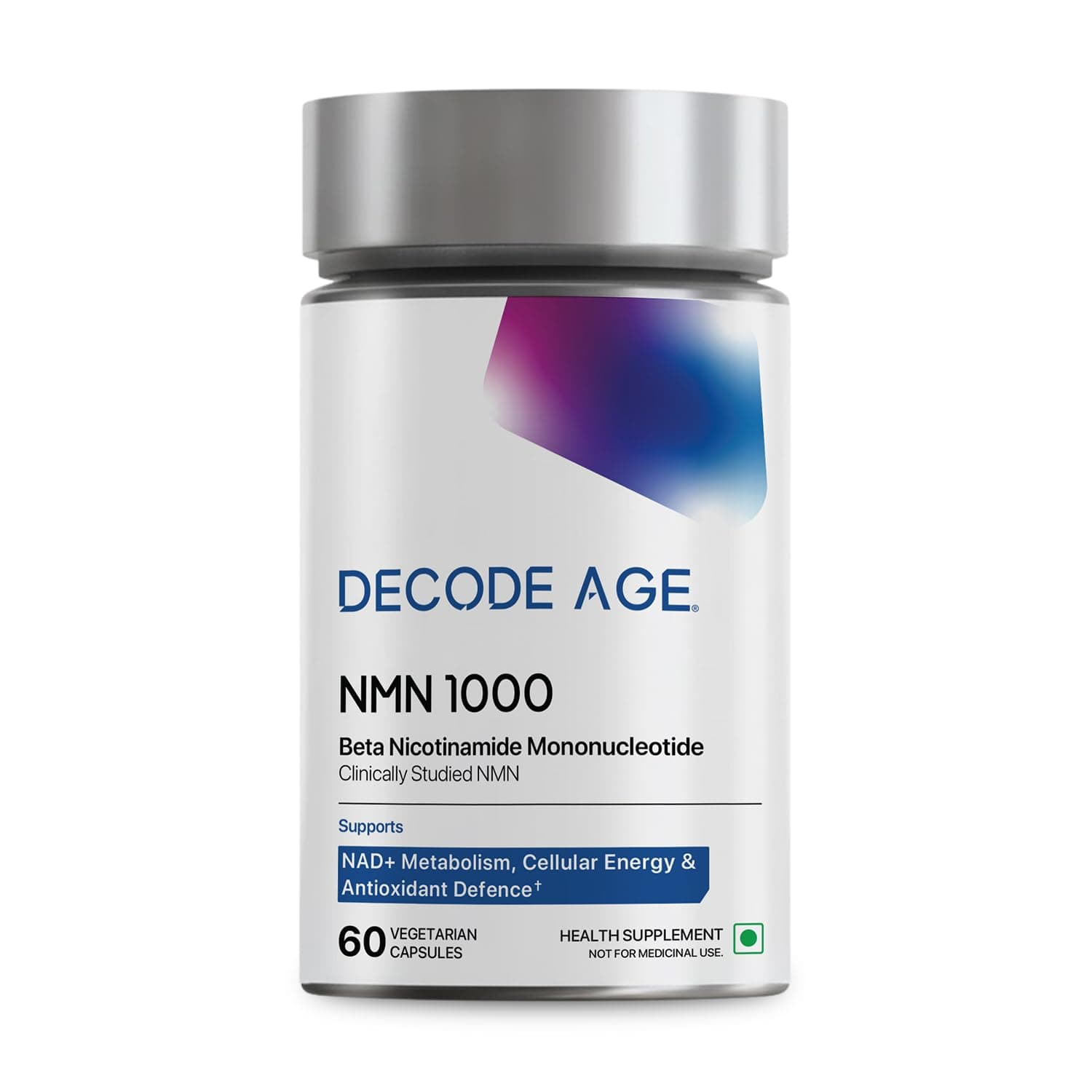– Decode Age NMN Pro UTHEVER 1000 World’s Most Trusted| Ultra-Pure | Slow Down Aging | Cellular Repair | Boost NAD+ | Improve Muscle Strength | Neurological function | Heart health (60 Capsules)