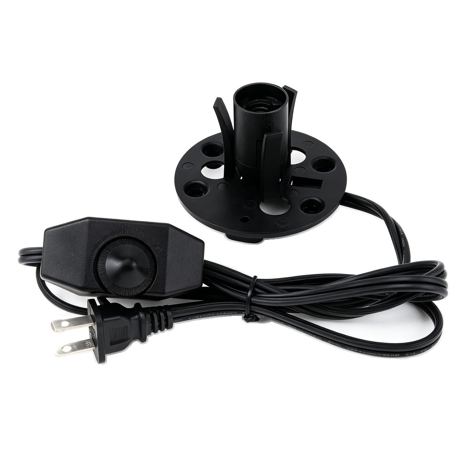 RTNLTI Salt Lamp Cord Replacement with Dimmer Switch and Base Assembly, 5 Feet,E12 Base for Himalayan Salt Lamp