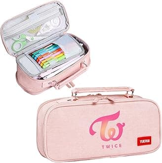 Twice Merch large Pencil Case Capacity Stationery Bag Storage Pouch