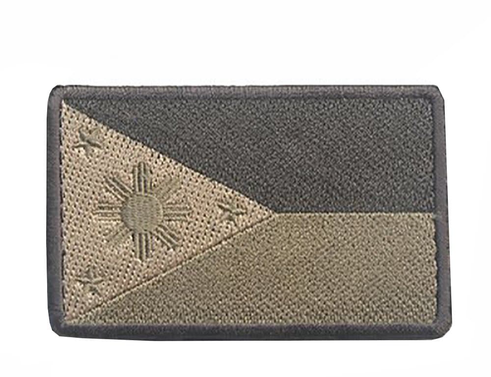 Philippines Flag Tactical Patch Uniform Military Embroidered Applique