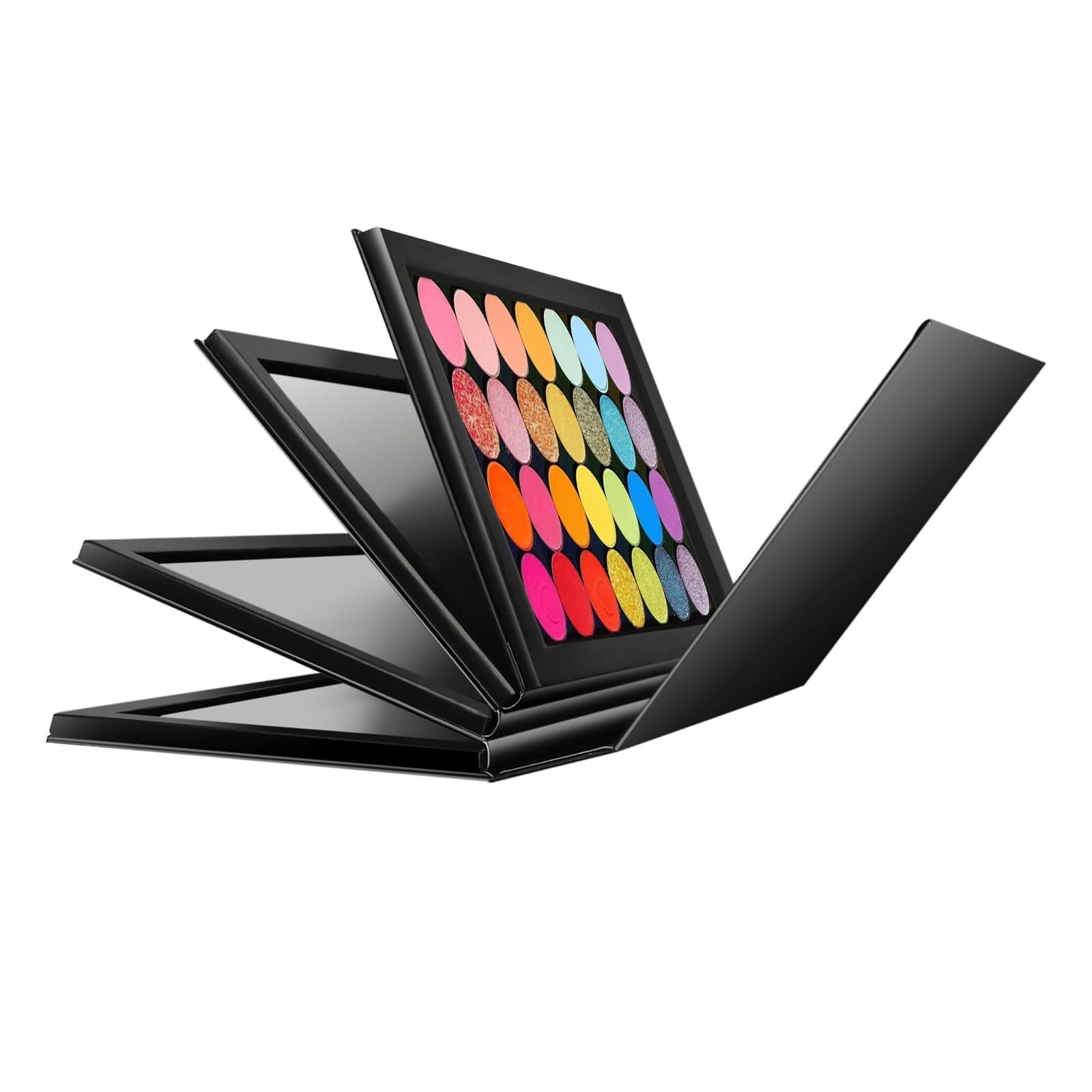 4 layers empty cardboard magnetic book eyeshadow palette