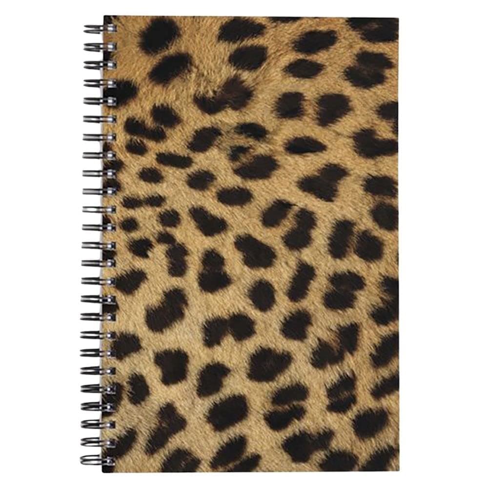 Cheetah Print Notebook Journal - Wildlife Animal Theme Design - Spiral Bound - 80 Lined Pages - Stationery Paper - Office Business School Supplies Unknown Binding
