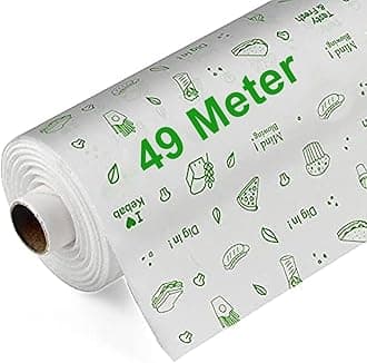 JASMINE & GLORY 49 Meter Butter Paper Roll for Baking – Non-Stick, Food Grade Parchment Paper | Microwave & Oven Safe | Ideal for Cake, Snack Preparation & Wrapping