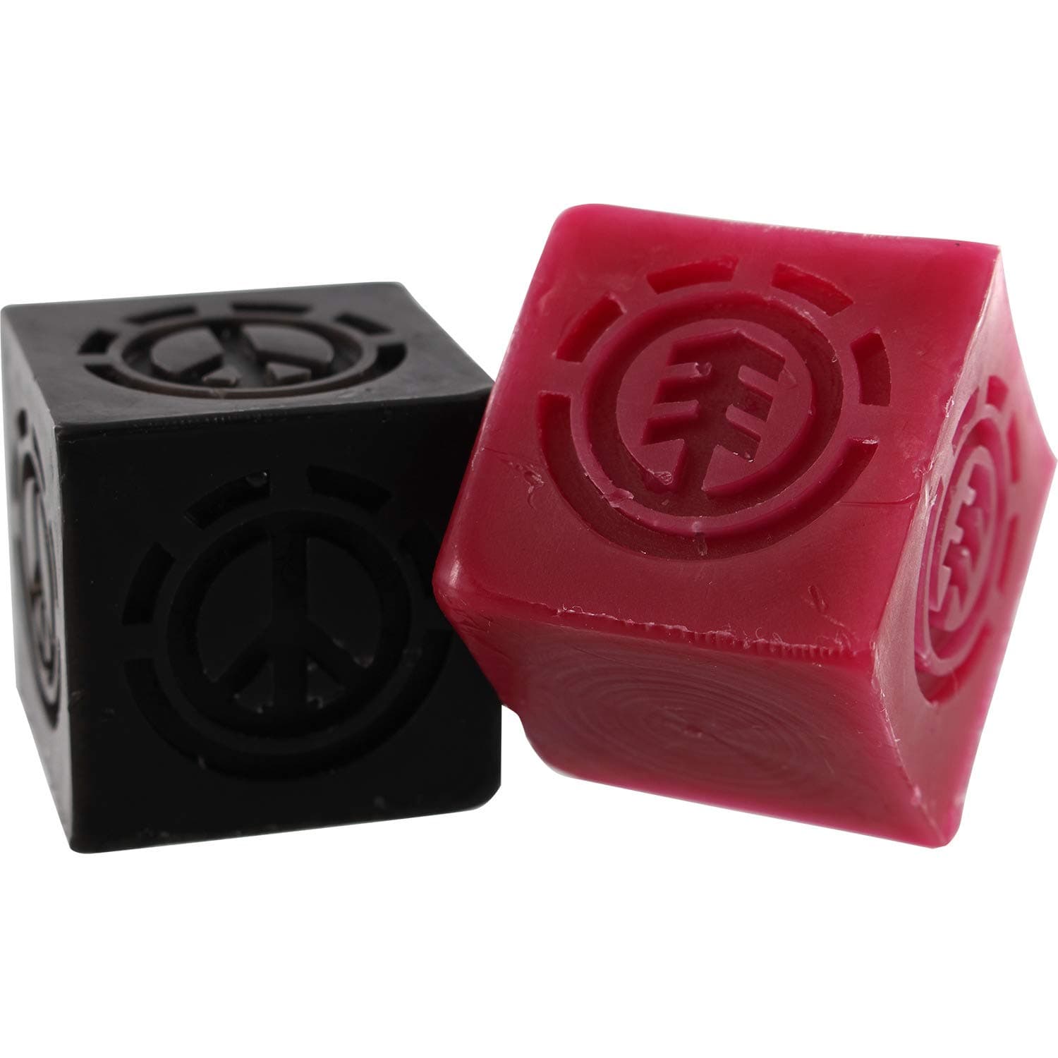Element Skateboards Peace Curbs Red/Black Skate Wax - Two Pack