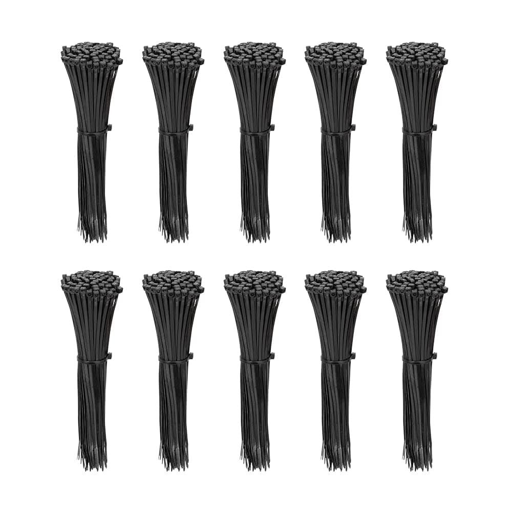 1000 Pack 4 inch KOOWIN Nylon Plastic Cable Zip Ties Small Wire Wraps Black