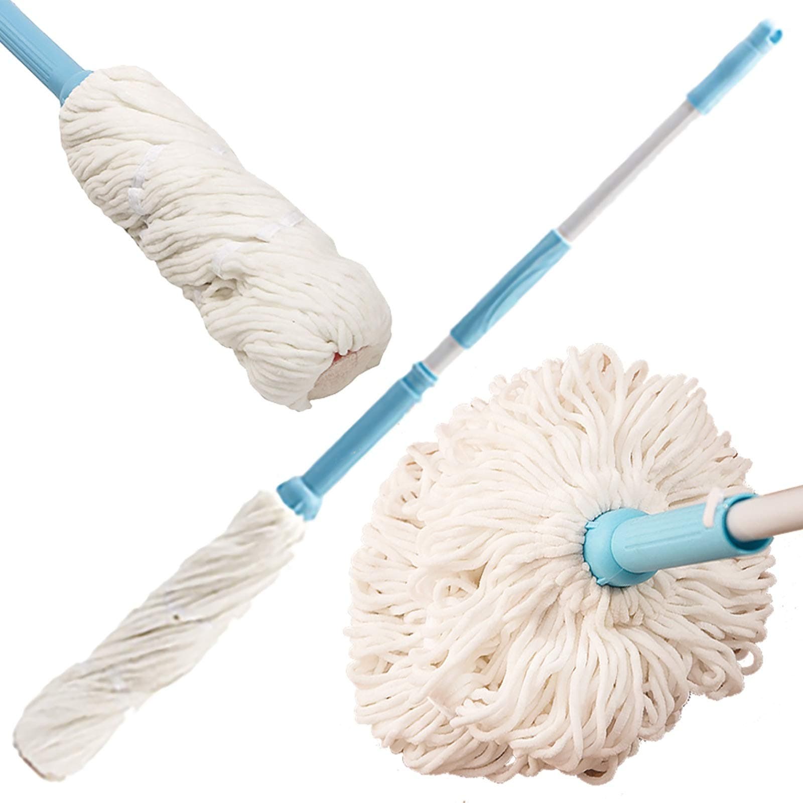 MySmartBuy Self Squeezing Drying Microfibre Squeeze Mop 360 Degree Rotating Twist Fast Rapid Dry Ultra Absorbent