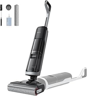 - dreame H14 Cordless Vacuum Mop, 180° Lie-Flat Wet Dry Vacuum cleaner, 140°F Brush Washing, Fast Hot Air Drying in 5Mins, Smart Hard Floor Cleaner Machine with Powerful Suction, Great for Sticky Messes