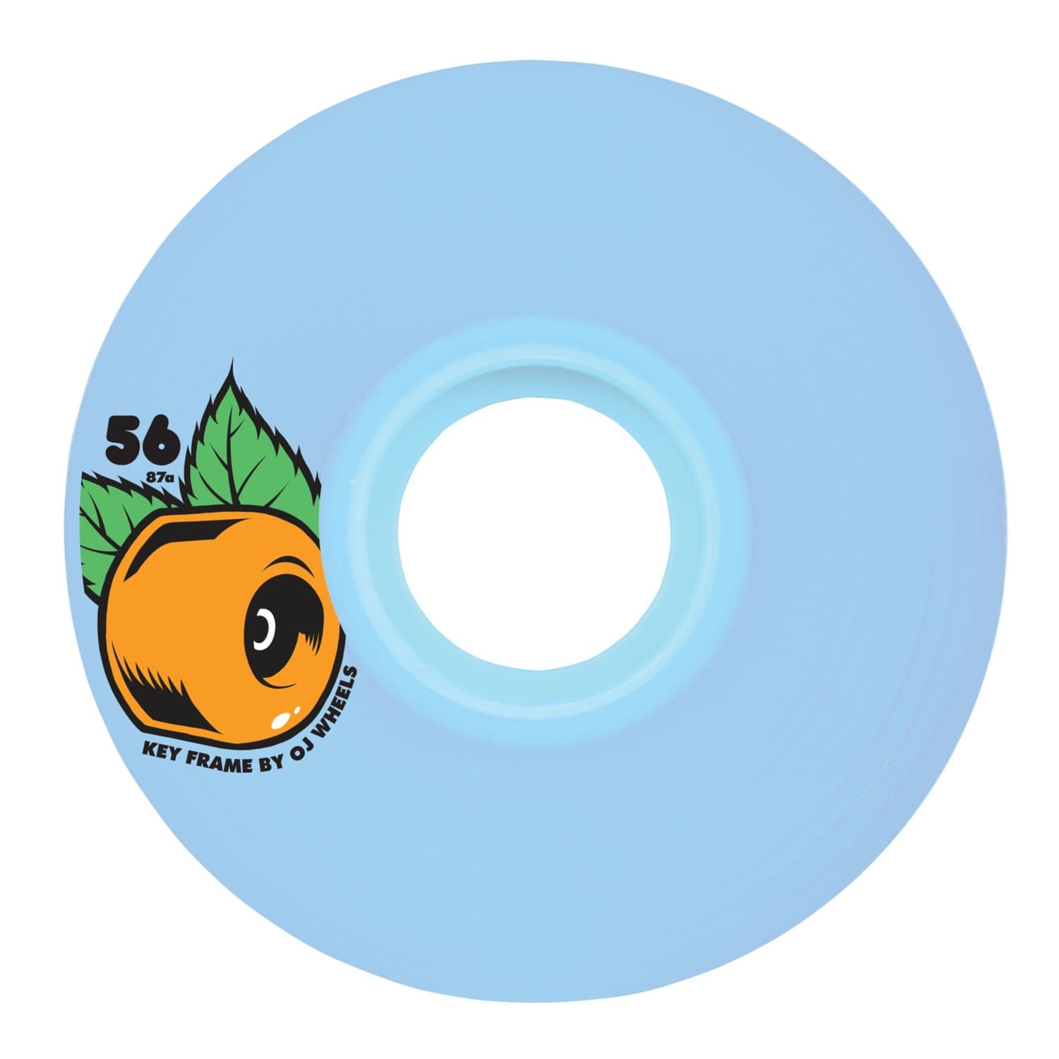 OJ III Skateboard Wheels 56mm Plain Jane Keyframe 87A Blue Soft Cruiser