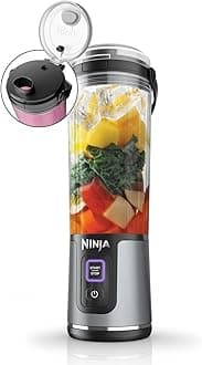 Blast Portable Blender, 530ml, Leakproof Lid & Sip Spout, Powerful Cordless Mini Blender, Rechargeable, Portable Smoothies, Protein Shakes, Blends Ice & Frozen Fruit, Black, BC151UKBK