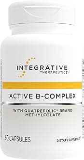 Active B-Complex - Cellular Energy & Heart Health Support with Vitamins B2, B6 & B12* - Supports Nervous & Immune Systems* - Dairy-Free & Gluten-Free - 60 Capsules
