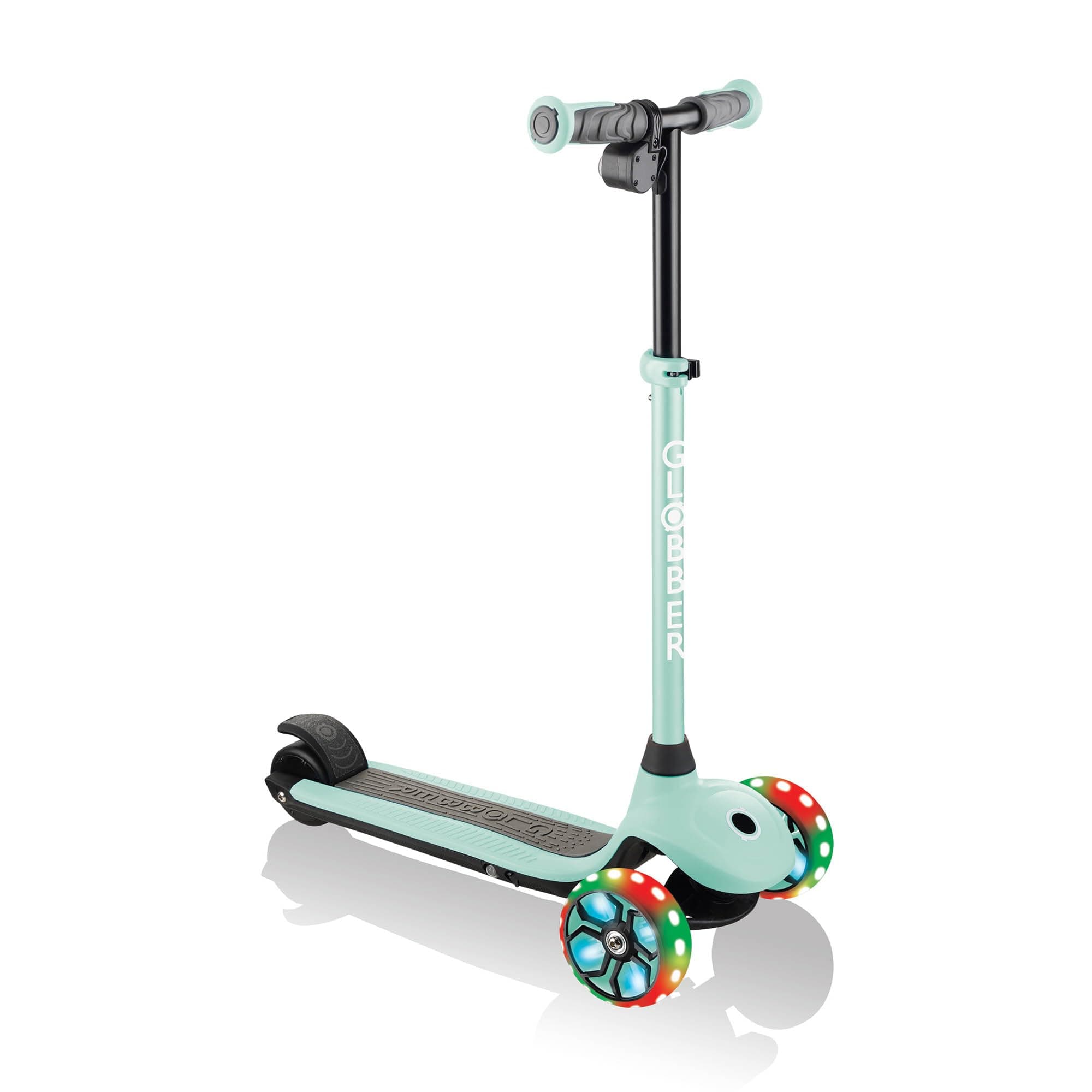 Globber E Motion 4 Plus - 3 Wheel Electric kids Scooter - from 6 Years Plus - Dual Braking System - 2 Year Warranty
