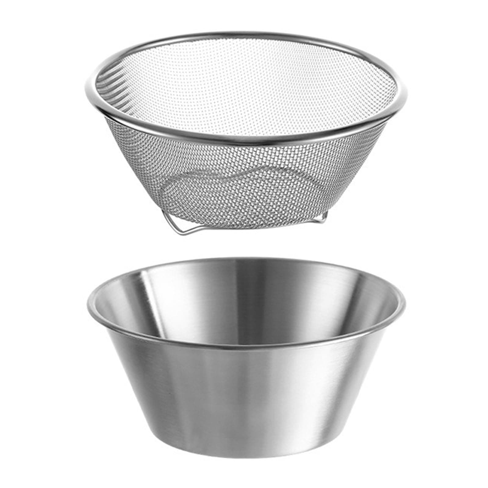 - Berry Baskets, Mini Strainer with Bowl, Stainless Steel Can Colander Small Container for Berries, Strawberry, Grape, Cherry, Dishwasher Safe