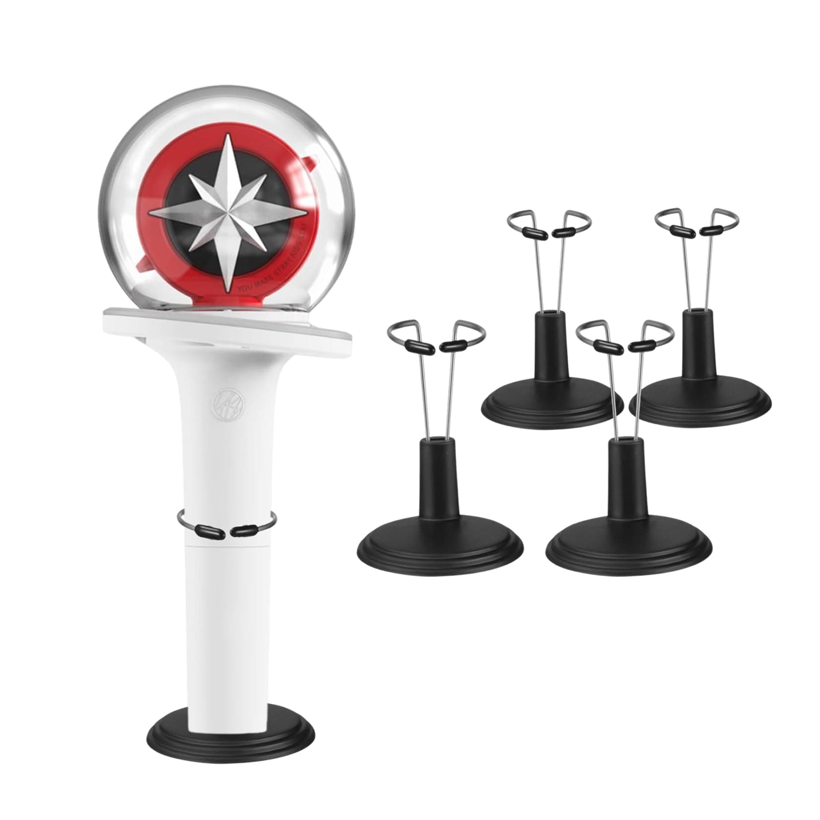 K-pop Lightstick Stand, Holder for Official Lightsticks, Display Stand, Set of 5