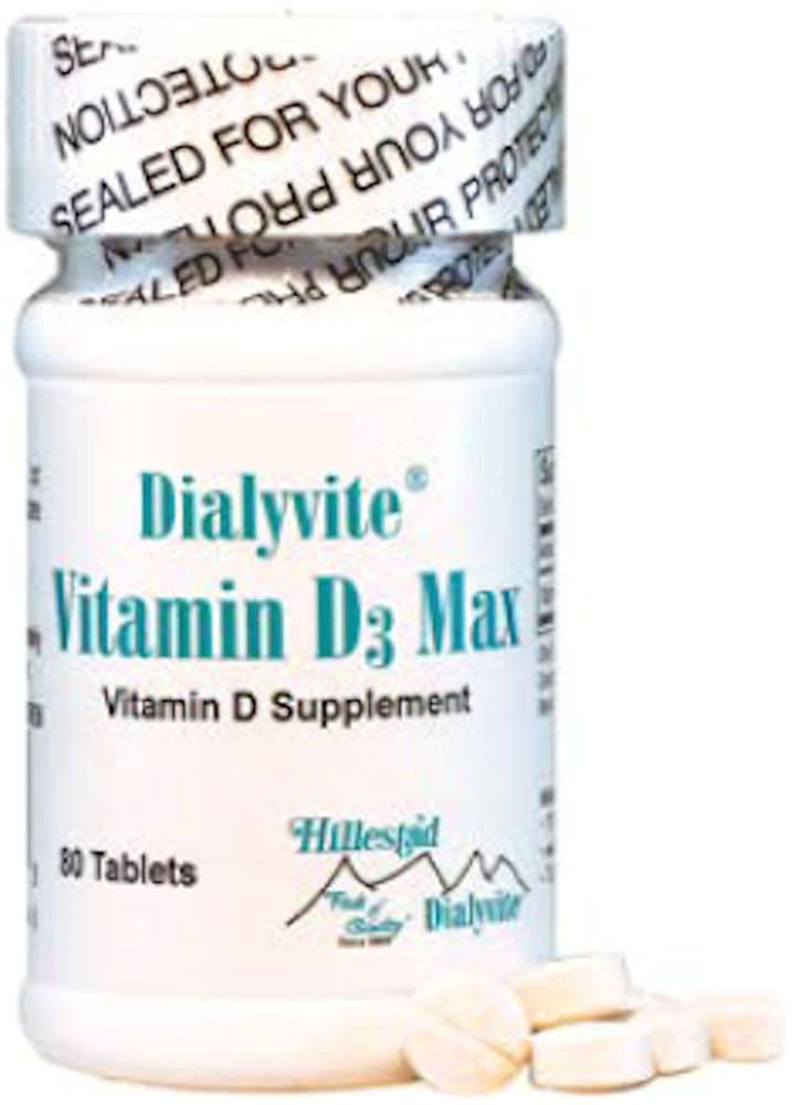 Dialyvite Vitamin D3 Max 50,000 IU 80 Tablets