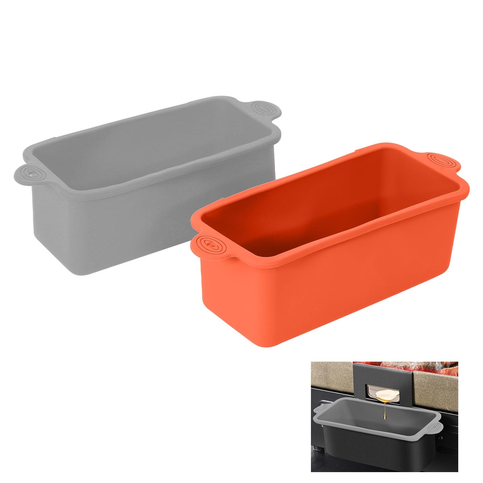 Edsjegn 2 Pack Blackstone Silicone Grease Cup Liners