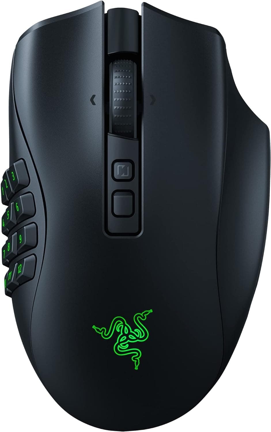 Razer Naga V2 Pro Wireless Gaming Mouse - Interchangeable Side Plate w/ 2, 6, 12 Button Configurations, Focus+ 20K DPI Optical Sensor, Fastest Gaming Mouse Switch, Chroma RGB Lighting - Black